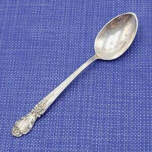 International Sterling Brocade Pattern Demitasse Spoon Vtg 11 Grams